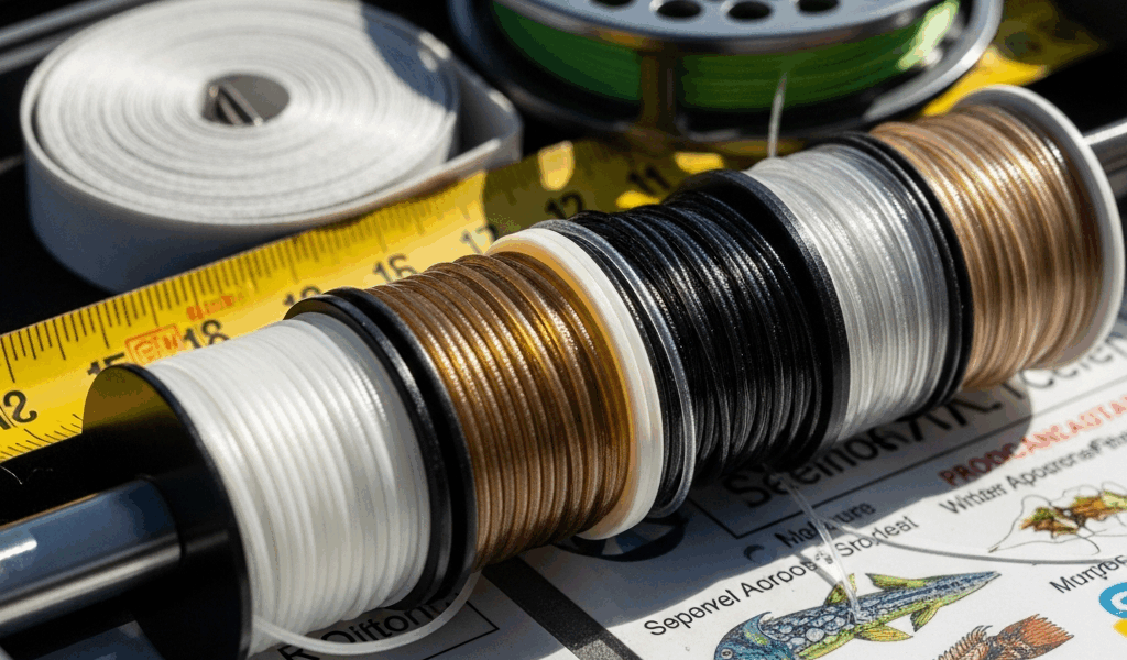 Fluorocarbon Leader for Saltwater Length and Pound Test