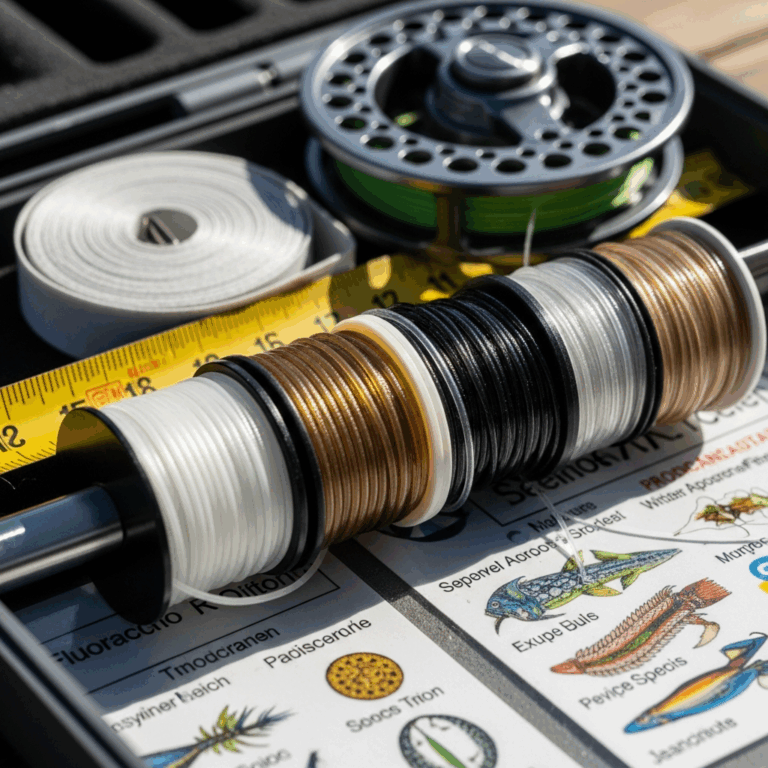 Fluorocarbon Leader for Saltwater Length and Pound Test