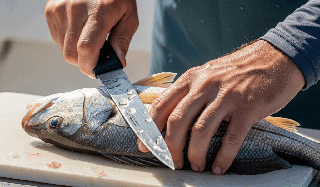 Professional photograph related to: How to Clean Saltwater Fish — From Catch to Cooler in 10 Minutes